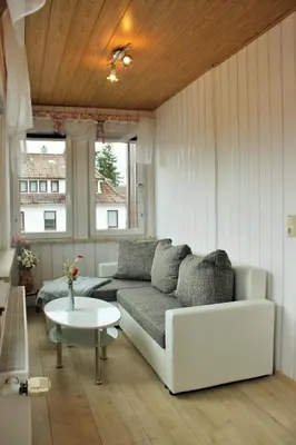 Ein Sitzbereich in der Unterkunft Ferienwohnung Maja