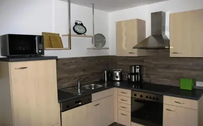 Küche/Küchenzeile in der Unterkunft Freizeitcenter Bad Sachsa