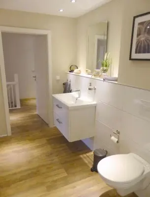 Ein Badezimmer in der Unterkunft Haus an der Bode