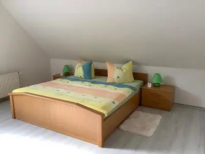 Ein Bett oder Betten in einem Zimmer der Unterkunft Ferienhaus Schuster