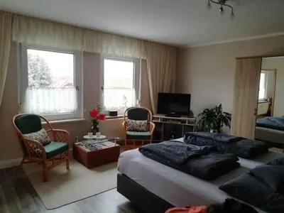 TV/Unterhaltungsangebot in der Unterkunft Ferienwohnung Quedlinburg OT Gernrode Harz