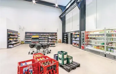 Ein Supermarkt oder andere Läden im Ferienhaus oder in der Nähe