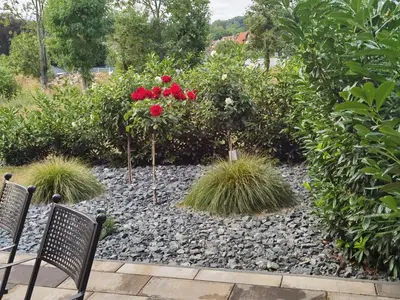 Ein Garten an der Unterkunft Feriendomizil Schlossblick