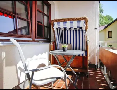 Ein Balkon oder eine Terrasse in der Unterkunft Appartement ZweiteHeimat
