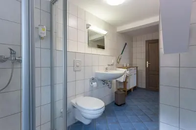 Ein Badezimmer in der Unterkunft Gasthof Obere Mühle
