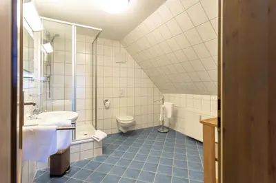 Ein Badezimmer in der Unterkunft Gasthof Obere Mühle
