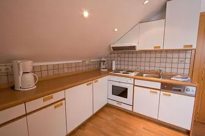 Küche/Küchenzeile in der Unterkunft Haus Panorama Sankt Andreasberg