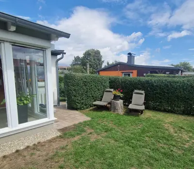 Ein Garten an der Unterkunft Ferienhaus Zur Lehns mit Garten am Harz