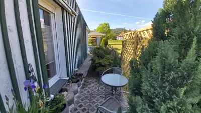 Ein Garten an der Unterkunft Ferienhaus Zur Lehns mit Garten am Harz
