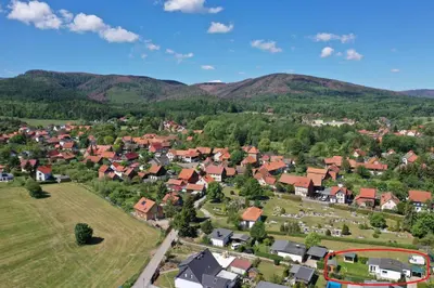 Ein allgemeiner Bergblick oder ein Berglick von der Ferienwohnung aus