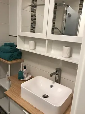 Ein Badezimmer in der Unterkunft Wurmbergblick Nico in Braunlage 4 Sterne zertifiziert vom DTV inklusive Wäschepakete