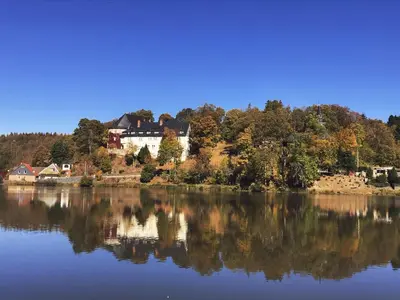 Naturlandschaft in der Nähe des Ferienhauses