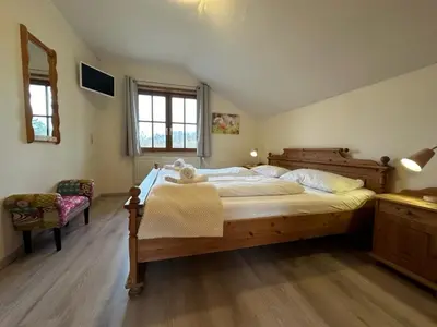 Ein Bett oder Betten in einem Zimmer der Unterkunft Ferienhaus 
