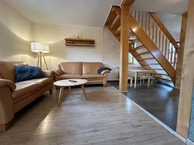 Ein Sitzbereich in der Unterkunft Ferienhaus 