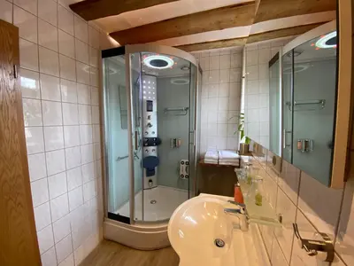 Ein Badezimmer in der Unterkunft Hotel & Restaurant Druidenstein
