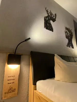 Ein Bett oder Betten in einem Zimmer der Unterkunft Hotel & Restaurant Druidenstein
