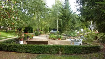 Ein Garten an der Unterkunft Harzer Feriengarten 4 Sterne