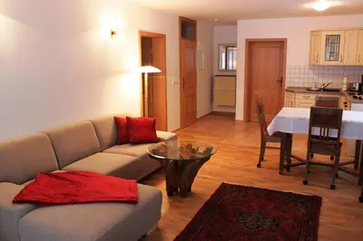 Küche/Küchenzeile in der Unterkunft Haus der Berge