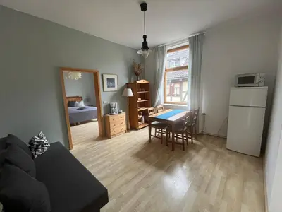 Küche/Küchenzeile in der Unterkunft Art Apartment - Harz