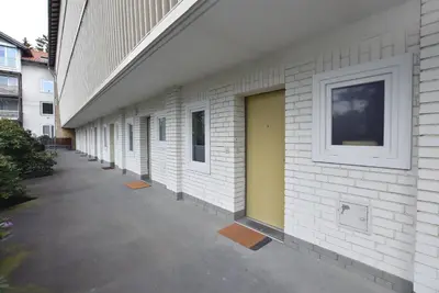 Das Gebäude in dem sich die Ferienwohnung befindet