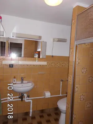 Ein Badezimmer in der Unterkunft Bungalow, Nähe Ilsenburg und Wernigerode