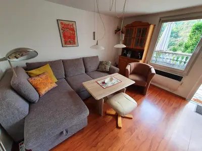 Ein Sitzbereich in der Unterkunft Ferienhaus 