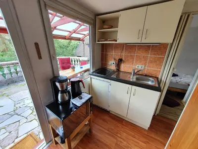 Küche/Küchenzeile in der Unterkunft Ferienhaus 