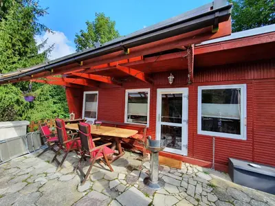 Das Gebäude in dem sich die Ferienwohnung befindet