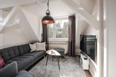 Ein Sitzbereich in der Unterkunft Schierke Ferienwohnung Hirschrudel