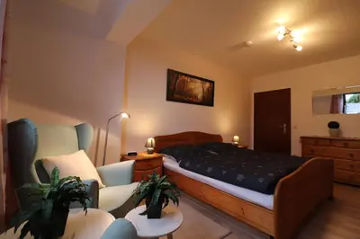 Ein Bett oder Betten in einem Zimmer der Unterkunft Ferienwohnung Nana