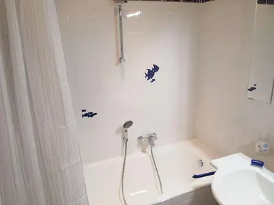 Ein Badezimmer in der Unterkunft Ferienwohnung GrünWald