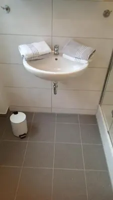 Ein Badezimmer in der Unterkunft Haus Harzland