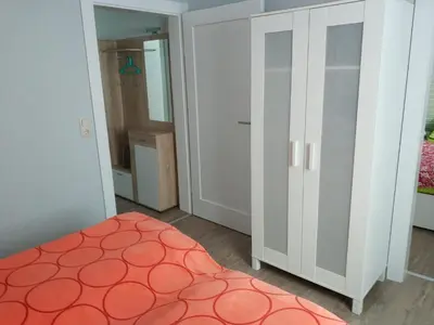 Ein Bett oder Betten in einem Zimmer der Unterkunft FeWo S.Scholz