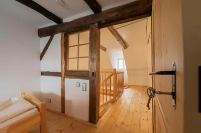 Ein Bett oder Betten in einem Zimmer der Unterkunft Villa-Duck-Dich 29