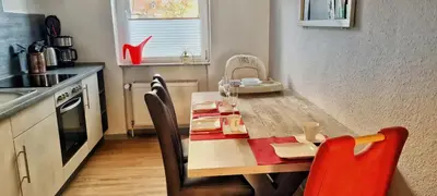 Küche/Küchenzeile in der Unterkunft Walpurga