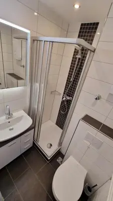Ein Badezimmer in der Unterkunft Harztraum
