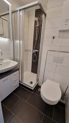Ein Badezimmer in der Unterkunft Harztraum