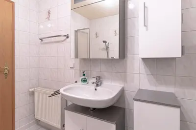 Ein Badezimmer in der Unterkunft Ferienwohnungen Bockstraße