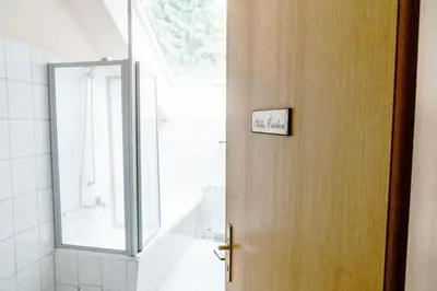 Ein Badezimmer in der Unterkunft Wiesenblick