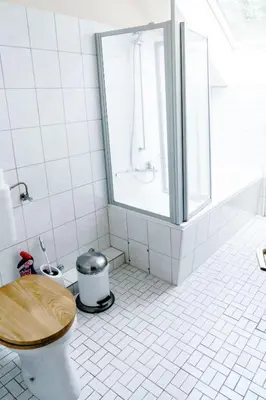 Ein Badezimmer in der Unterkunft Wiesenblick
