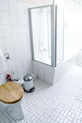 Ein Badezimmer in der Unterkunft Wiesenblick