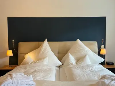 Ein Bett oder Betten in einem Zimmer der Unterkunft 5-Sterne Luxusferienwohnung Köhnke 5 - [#122260]