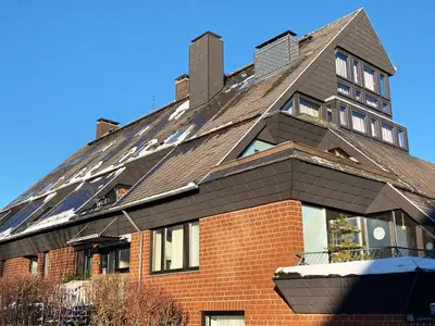 Das Gebäude in dem sich die Ferienwohnung befindet