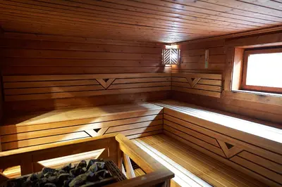 Grundriss der Unterkunft Waldoase I inkl Sauna-und Schwimmbadnutzung