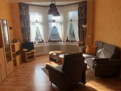 Ein Sitzbereich in der Unterkunft Haus Gertrud