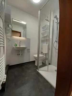 Ein Badezimmer in der Unterkunft Wanderglück
