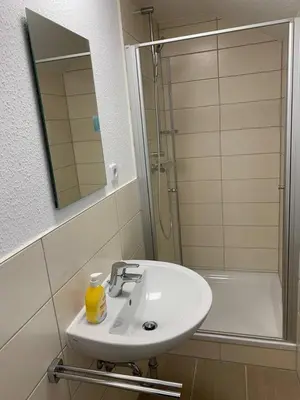 Ein Badezimmer in der Unterkunft Ferienhaus Lilo