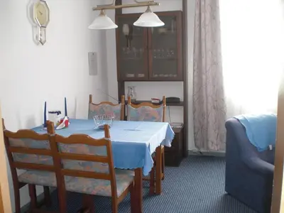 Ein Sitzbereich in der Unterkunft Gästehaus Wetzel