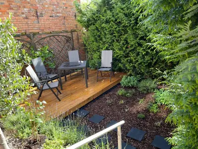 Ein Garten an der Unterkunft Ferienwohnung Rico