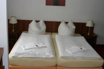 Ein Bett oder Betten in einem Zimmer der Unterkunft Haus Sankt Florian